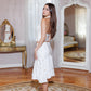 Alia Silk Midi Skirt
