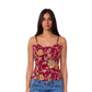 Shreya Flora Beaded Tank In Plum